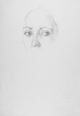 Studio per il ritratto di Ginevra - Tecnica: matita (2017)